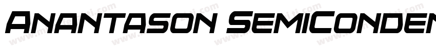 Anantason SemiCondens字体转换